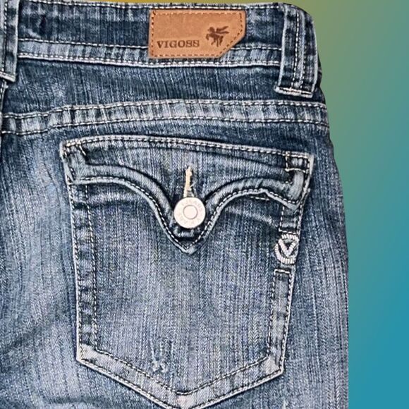 Juniors Vigoss The New York Bootcut Jeans Size 11 33x29 #109 - Picture 4 of 7